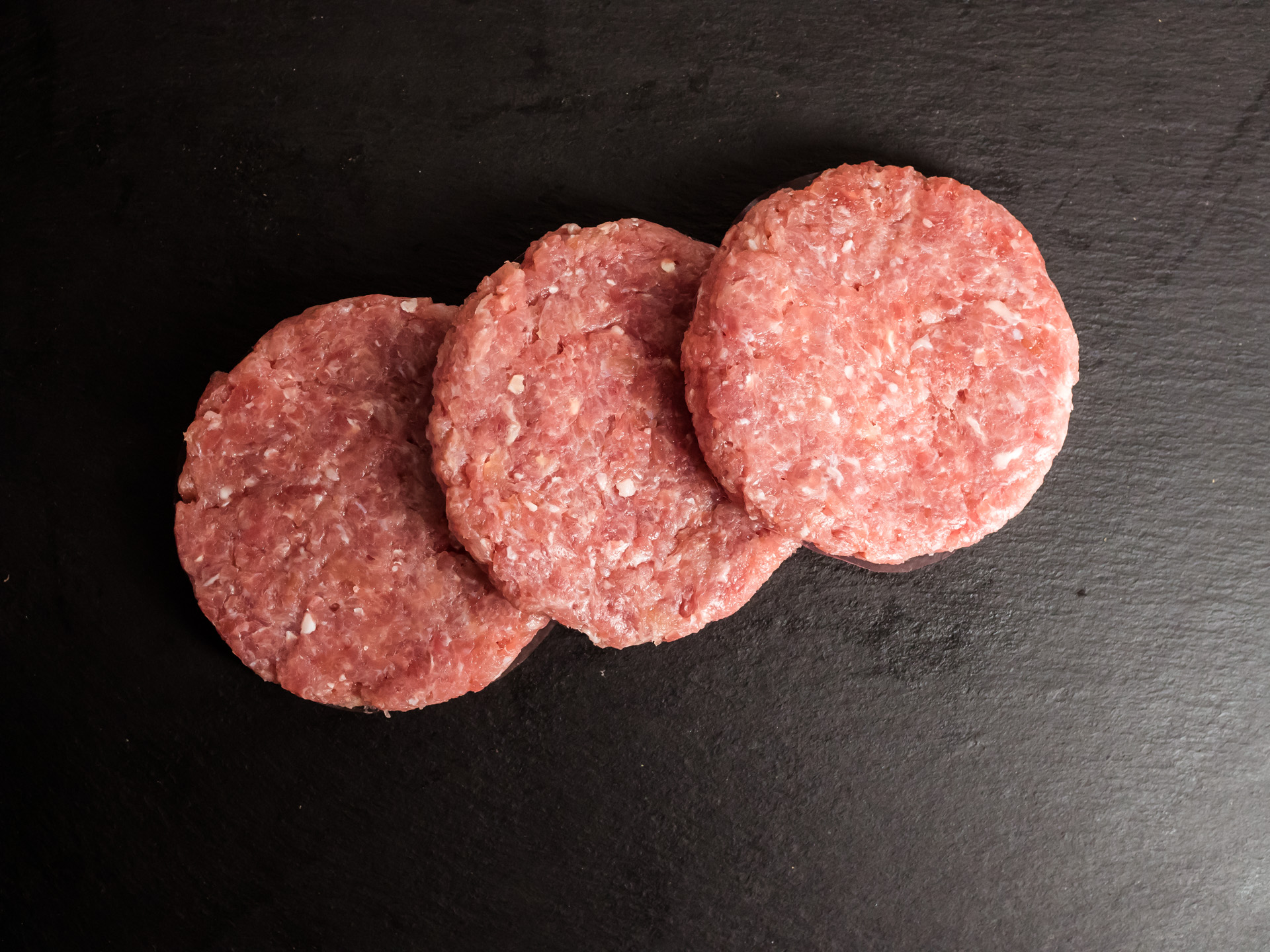 Hamburger di carne di tacchino e pollo da allevamento italiano Hamburger di carne di tacchino e pollo da allevamento italiano