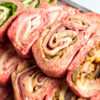 Spiedini di girelle artigianali di carne di scottona e maiale con ripieni misti Spiedini di girelle artigianali di carne di scottona e maiale con ripieni misti