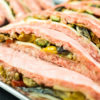 Tramezzini artigianali di carne scottona / maiale da allevamenti italiani ripieni all’ortolana Tramezzini artigianali di carne scottona / maiale da allevamenti italiani ripieni all’ortolana